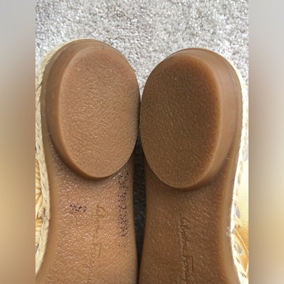 Salvatore Ferragamo Leopard Floral Espadrilles Sandals 8 4A - Picture 6 of 14